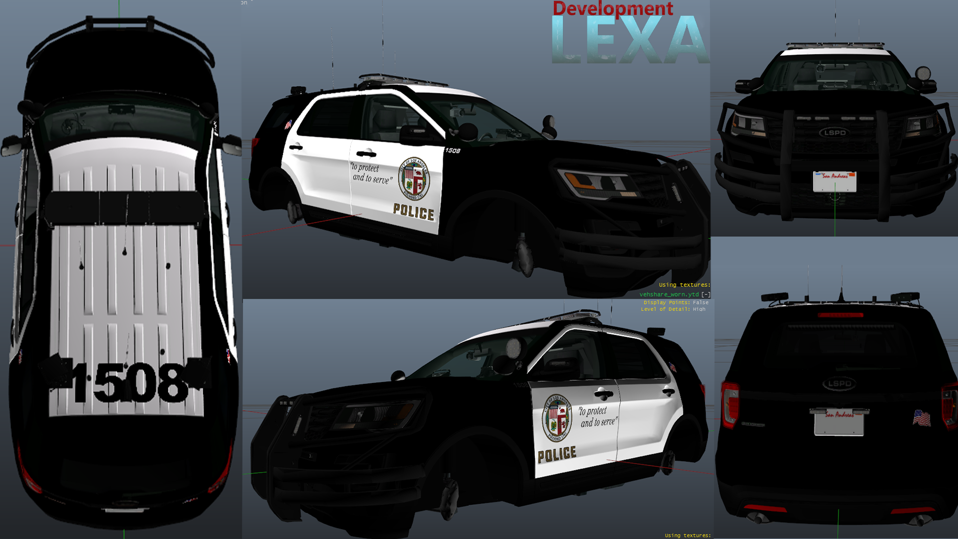 PAID Ford Explorer 2016 LAPD Livery 4K VAG Premium FiveM 