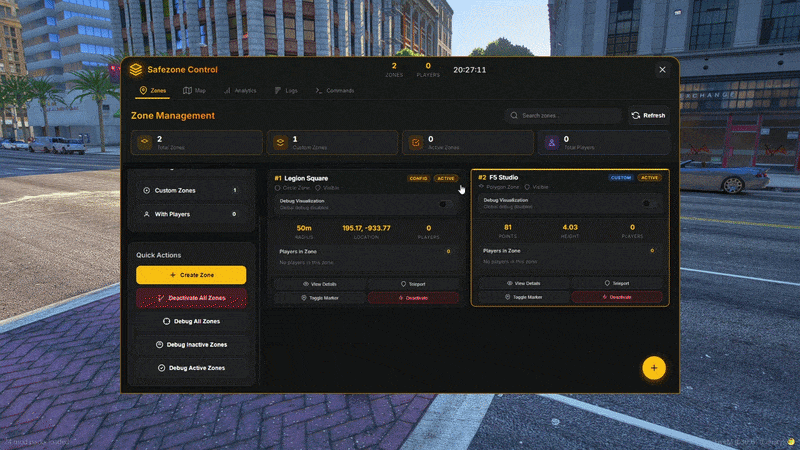 admin panel
